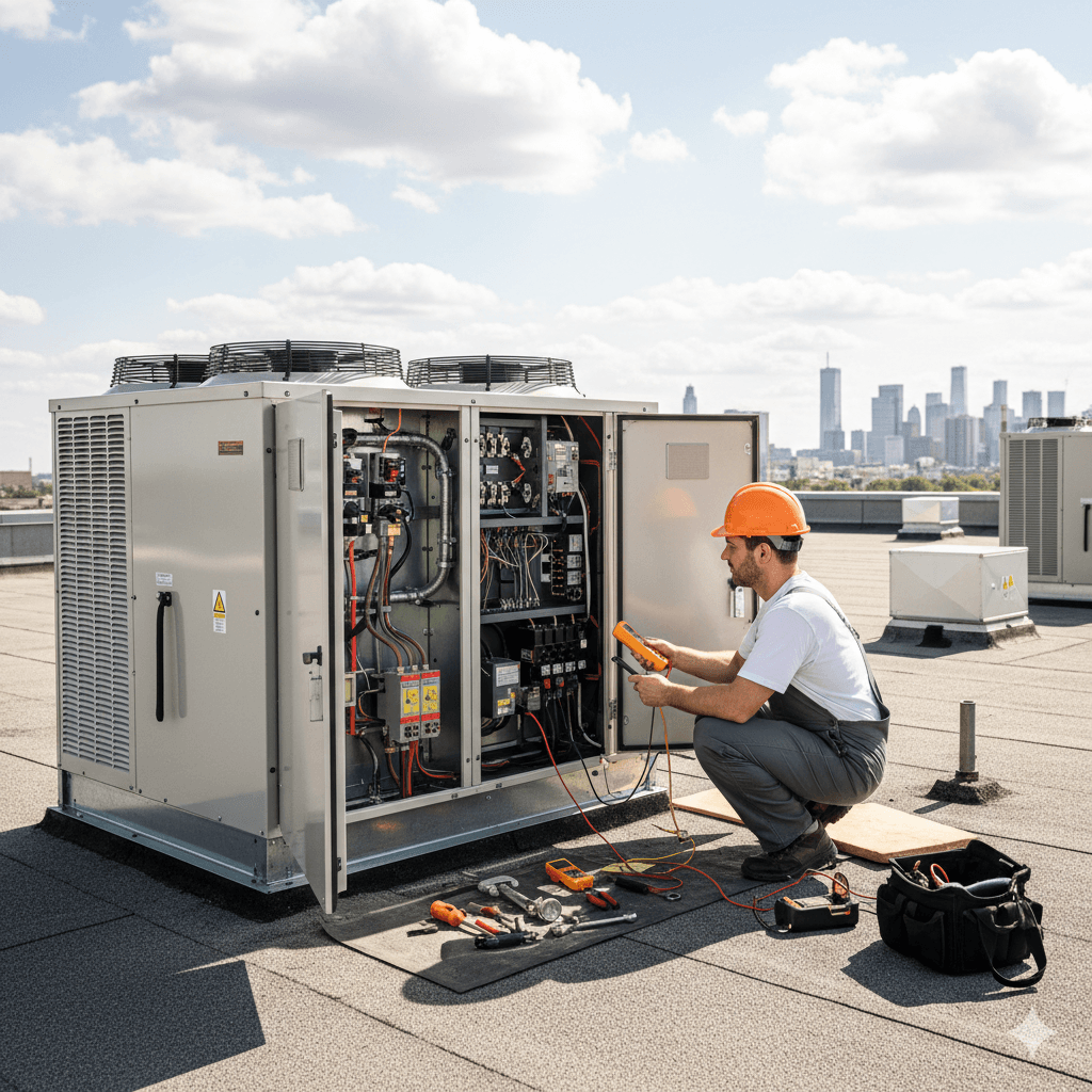 HVAC Technician at Work